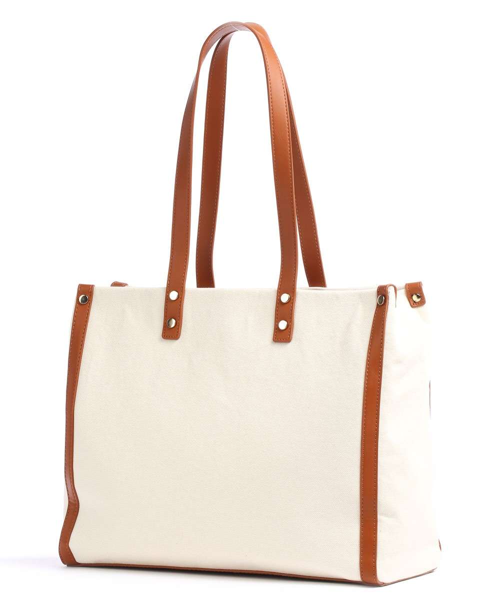 Shopper Vesper Naturale e Cuoio Valentino By Mario Valentino